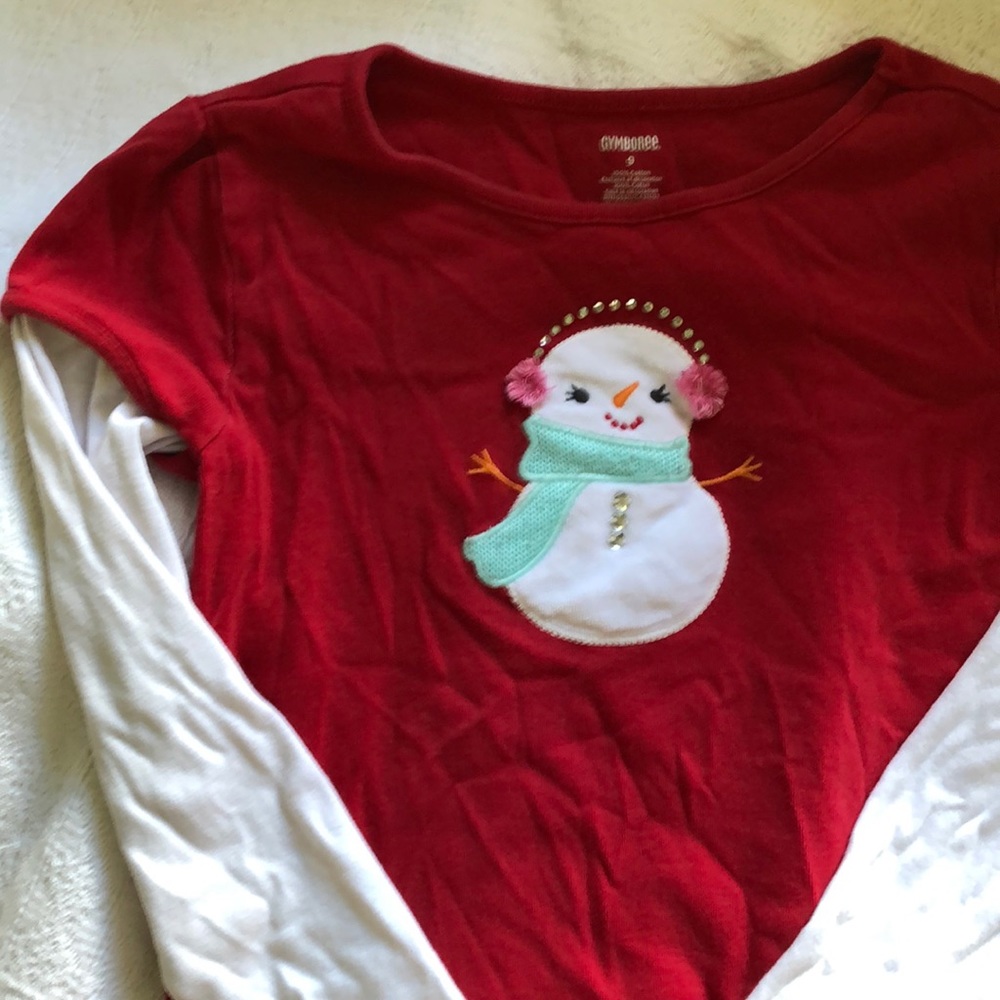 Kids snowman shirt